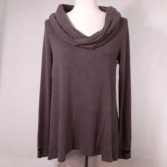 Michael Stars Tops - Michael Stars Womens Sweater Size XS Knit Trapeze Swing Cowl Neck Thumb Holes